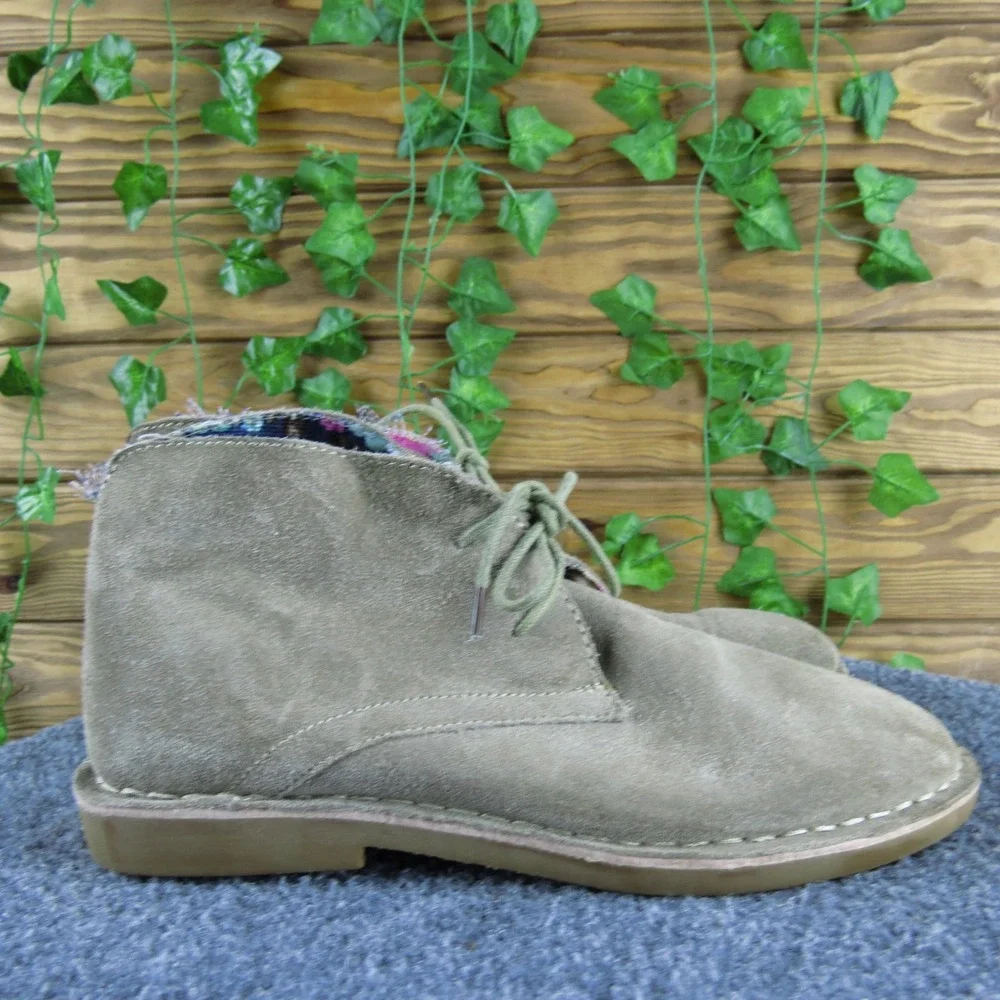 SoftMoc Jaycee SND Taupe Suede Desert Ankle Boots Lace Up Casual Comfort Women 8